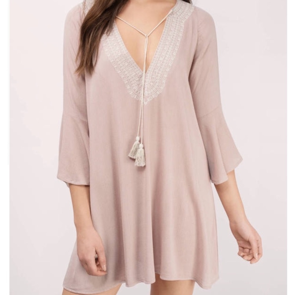 NWT! TOBI boho bell sleeve tunic dress size large